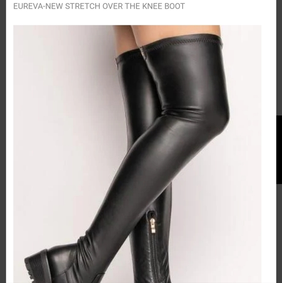 Azalea Wang combat over the knee Eureva boots NEW - Picture 5 of 11